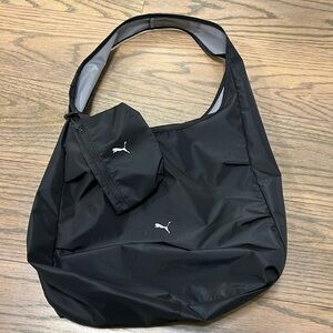 Women’s Black Puma sporty shoulder bag